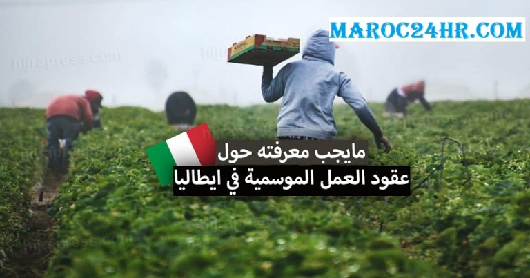 التسجيل في عقود العمل الموسمية بإيطاليا 2022